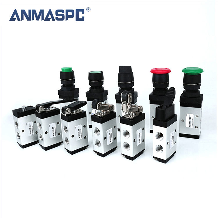 2 Posisi 5 Way Pneumatic Hand Air Flow Control Valves